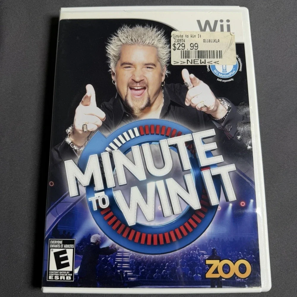 Minute To Win It - Nintendo Wii Game Guy Fieri